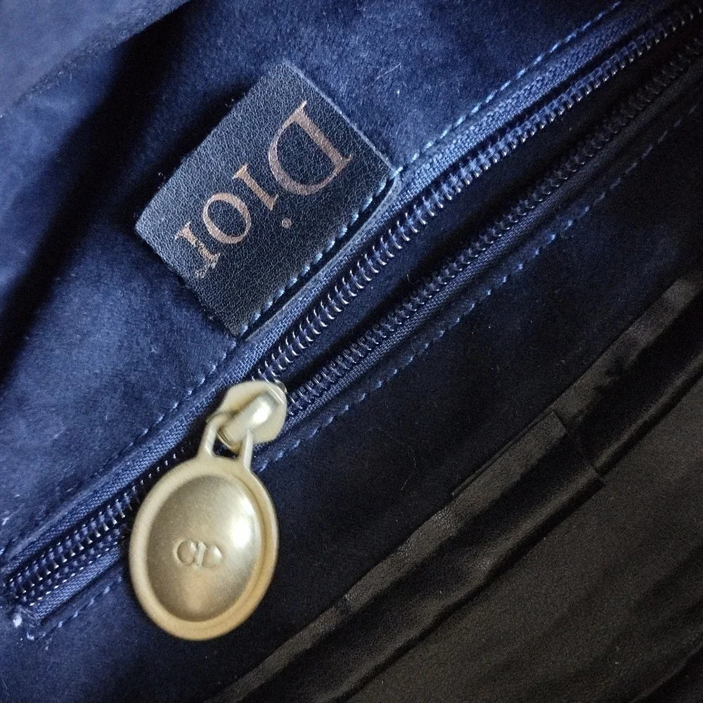 Vintage Dior Black Leather Saddle Bag - Picture 10 of 15